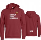 Centrum Tigers Basketball hettegenser - CLIQUE - burgunder thumbnail