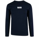 Bislet teknisk longsleeve - Navy blå thumbnail