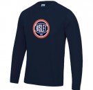 Bislet teknisk longsleeve - Navy blå thumbnail