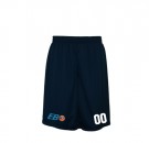 EB-85 vendbar treningsshorts - navy blå thumbnail