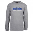 Nordstrand langermet t-skjorte - gråmelert thumbnail