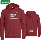 Centrum Tigers Basketball hettegenser - CLIQUE - burgunder thumbnail