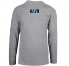 Bislet langermet t-skjorte - gråmelert thumbnail