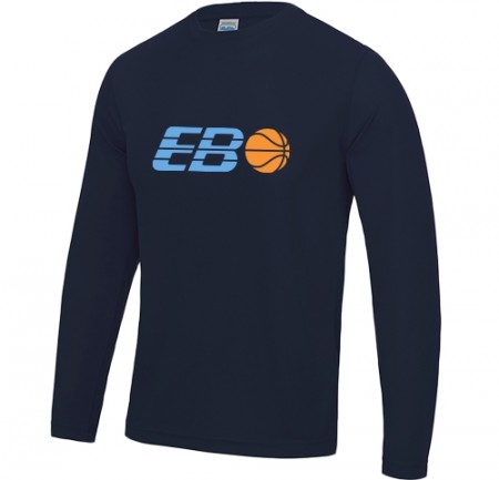 EB-85 teknisk longsleeve - navy blå (Outlet)