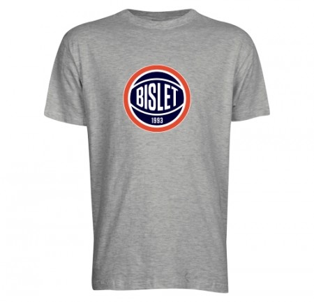 Bislet t-skjorte - gråmelert