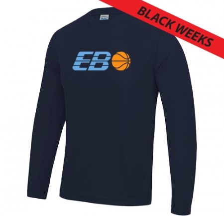 EB-85 teknisk longsleeve - navy blå 