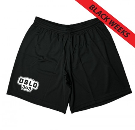 Oslo 3x3 enkel treningsshorts - sort