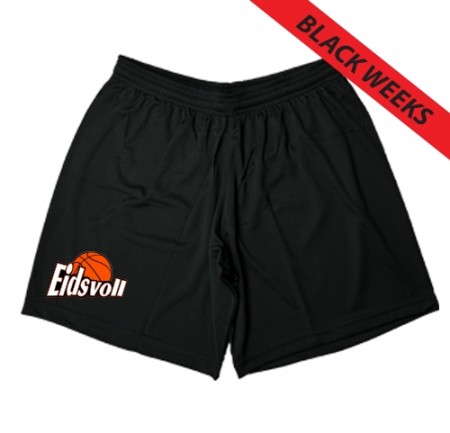 Eidsvoll enkel treningsshorts, sort - jente/dame modell