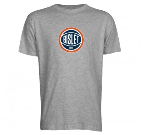Bislet t-skjorte - gråmelert
