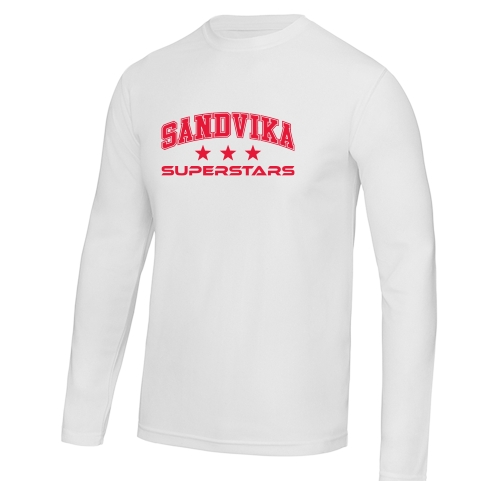 Teknisk langermet t-shirt med transfer trykk. NB! Ved trykk av personlig navn frafaller bytterett.