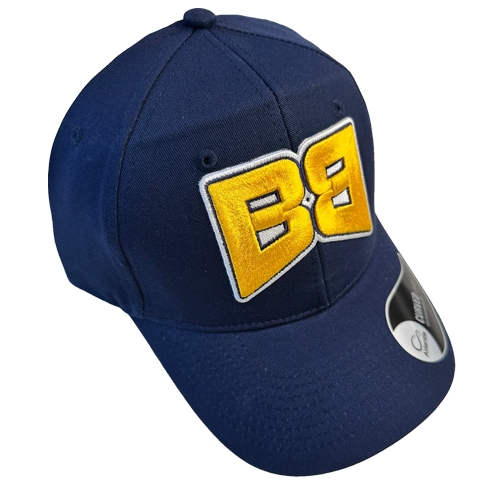Baseball cap i merket Atlantis M070 med påtrykket BB logo i 3D brodering.