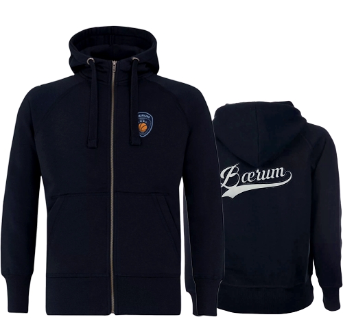 Populær og solid hettejakke fra Tracker med applikert logo på bryst og på rygg.